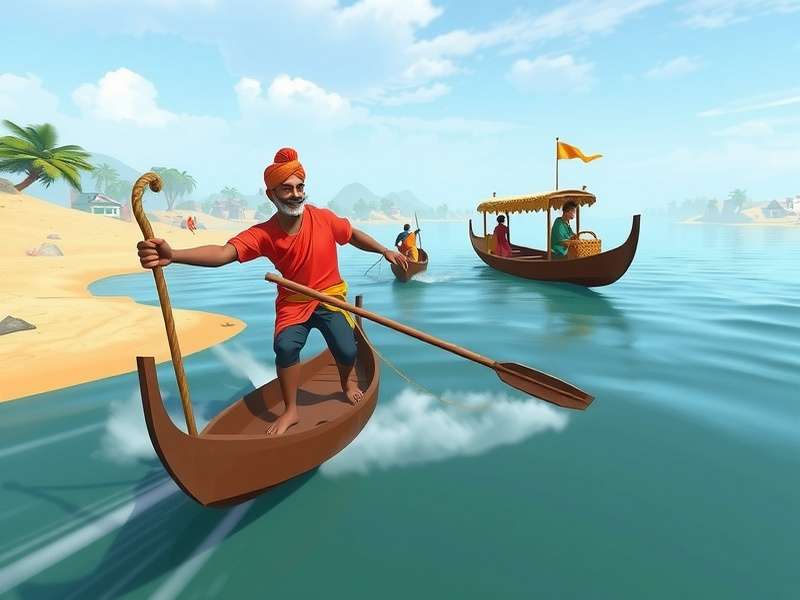Ganges Explorer Tom gameplay screenshot showing river exploration